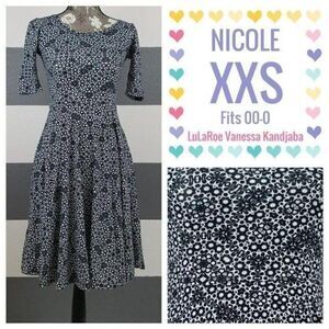 LuLaRoe Nicole Dress XXS NWT
